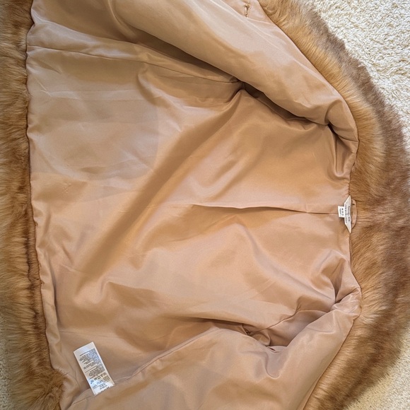 Rachel Zoe x Janie and Jack Faux Fur Tan Jacket Coat like new - Picture 4 of 4